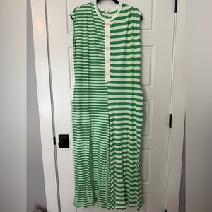 Wishlist// Green and White Striped jumpsuit